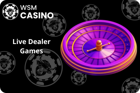 WSM Casino live dealer games streamed by Evolution and Pragmatic Play Live